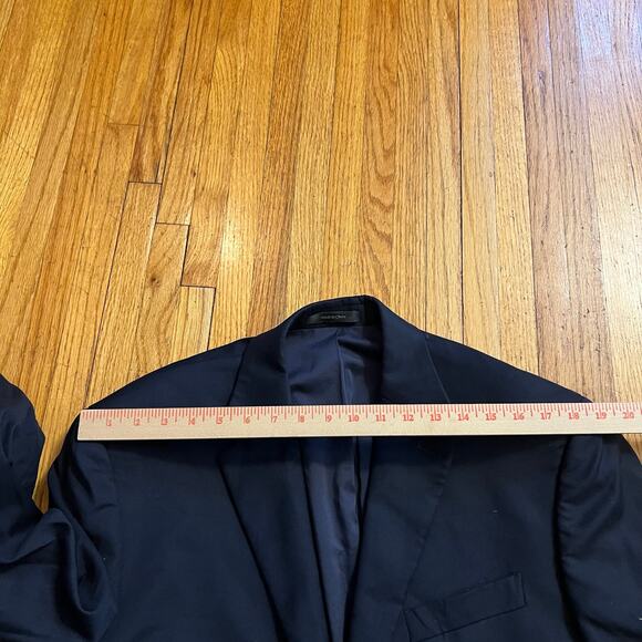 Lauren Ralph Lauren Blazer Mens 42R Navy Blue Wool Gold Button Jacket Coat - Picture 11 of 11